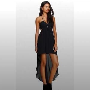 Express Black High-Low Dress Women’s Size 8 | Cocktail Party Date Night Dress